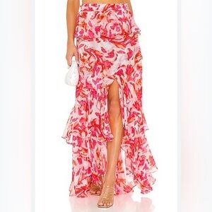 MISA Los Angeles Lucia Skirt in Maldive Marble